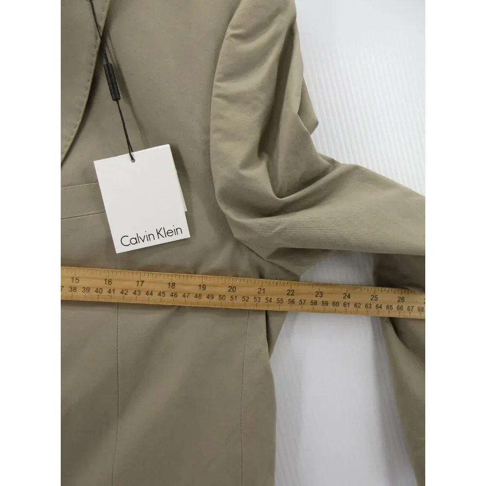 Calvin Klein Sport Coat 42 Tan Blazer Slim Fit Business Canvas NEW